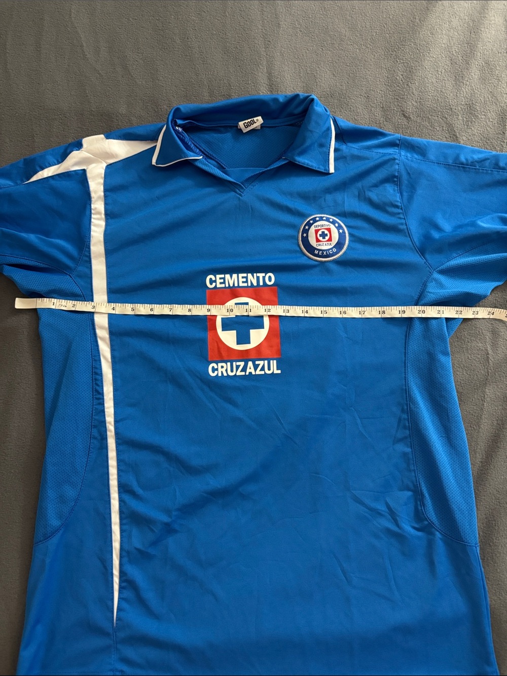 Cruz Azul Mexico Soccer Jersey Blue Futbol Shirt Unisex Large Vintage - Picture 4 of 8